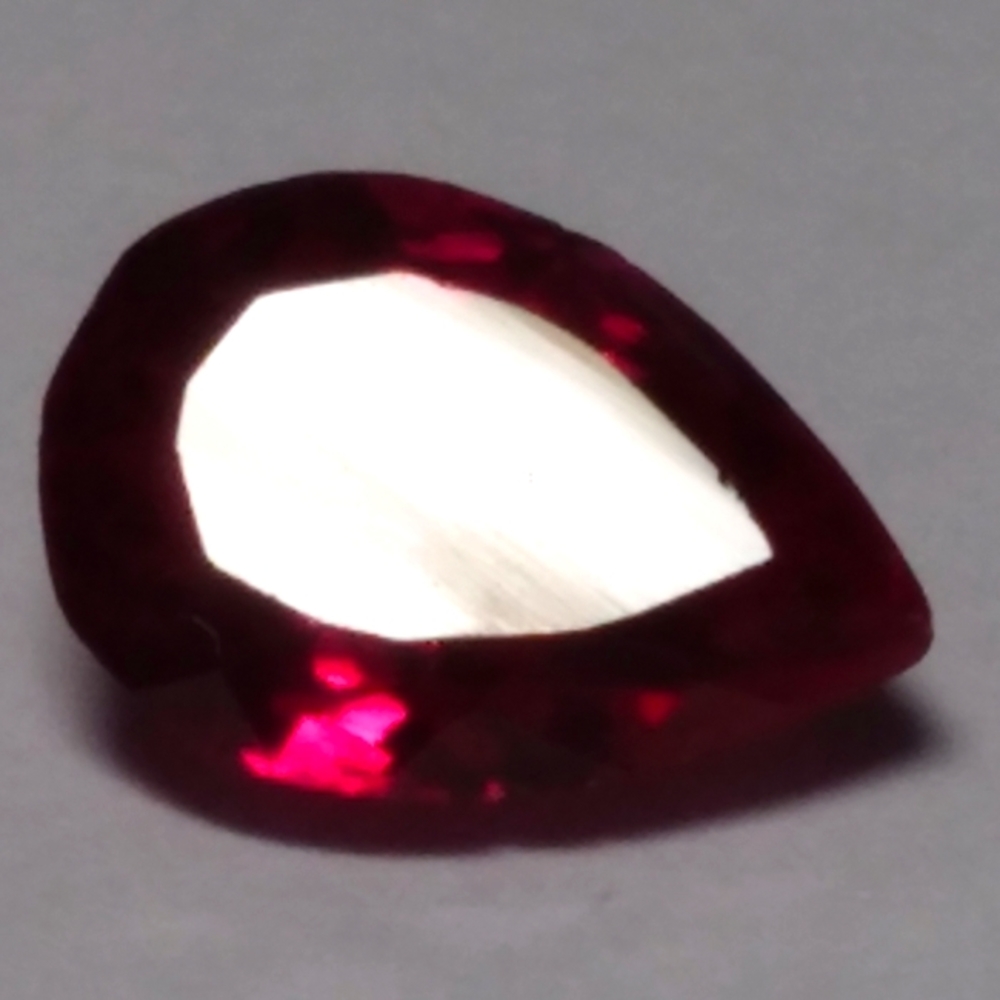 2.25 CT Natural Red Ruby Pear Shaped